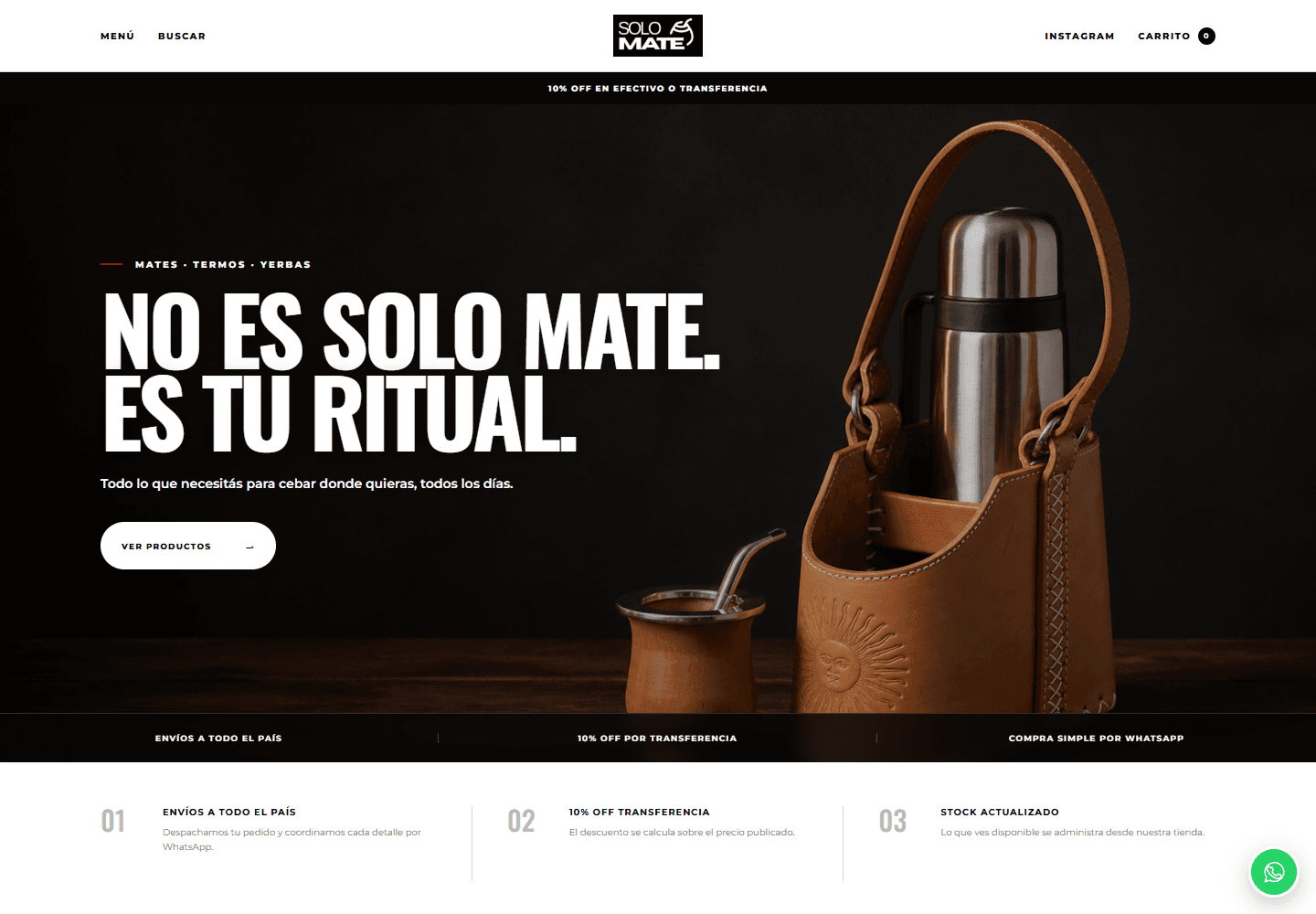 SOLO MATE en escritorio
